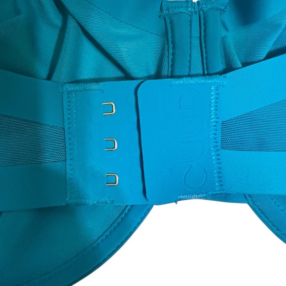 Cuup the Balconette Mesh Bra in Turquoise size 40F - Picture 6 of 7